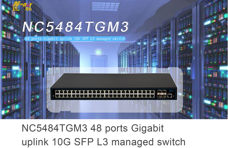 NC5484TGM3 48 ports Gigabit uplink 10G SFP L3 managed switch Software features