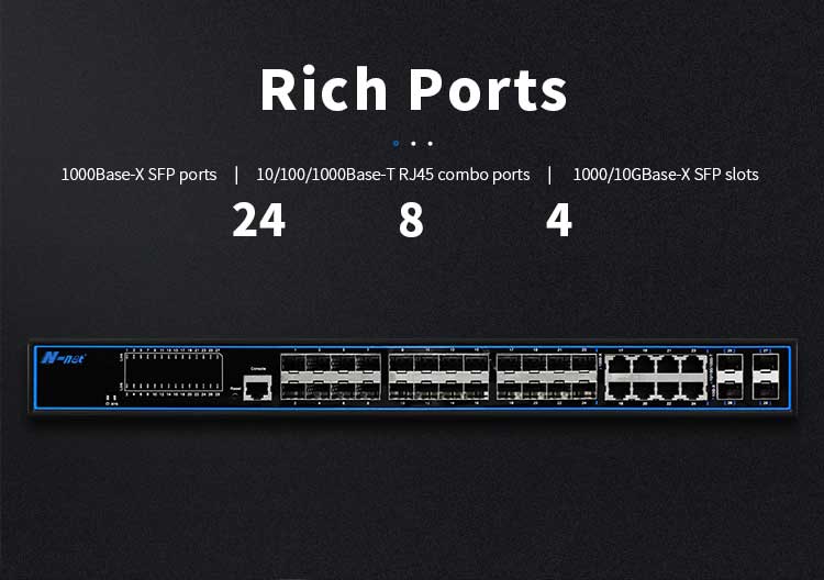 NC5244TSGM3 28 fiber ports L3 managed Switch(图2)